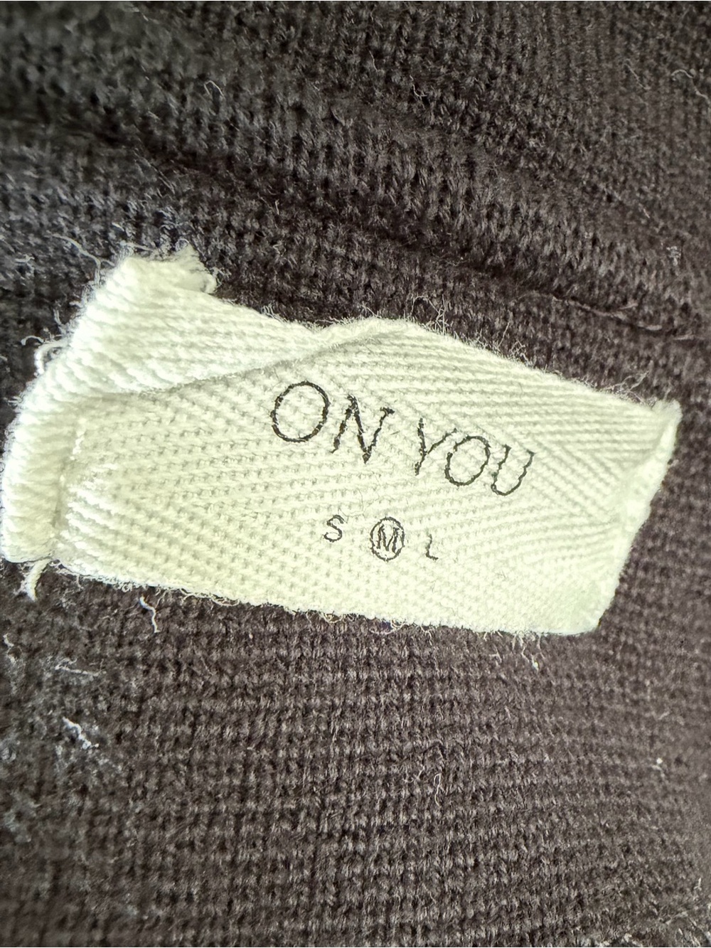 ONYOU Black Knit Open Front Jacket - Picture 4 of 5